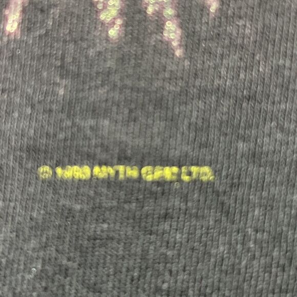 VTG Led Zeppelin Sky Is Full... T-Shirt Medium Black Single Stitch Distressed - Picture 6 of 11